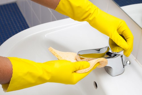 Removing stains from a fabric sofa in Bankside